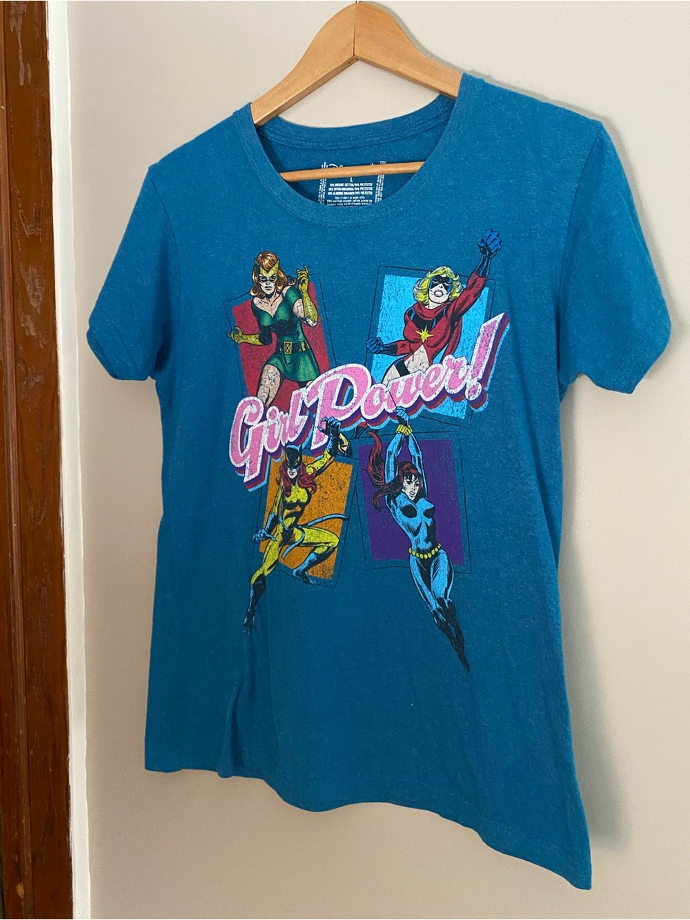 Disney Teal 'Girl Power!' Short-Sleeve Graphic Tee